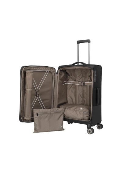 Travelite Travelit Crosslite 5.0 4w Trolley M Körüklü Orta Boy Valiz Siyah