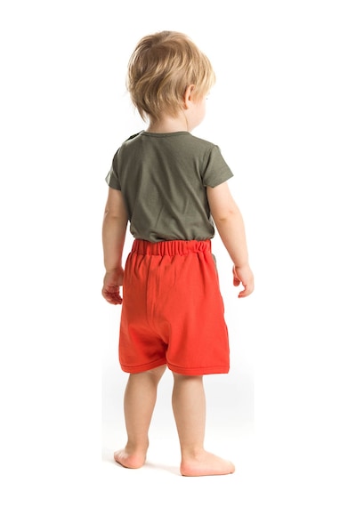 Denokids Denokids Baby Tersten Dino Takım Kırmızı - Yeşil