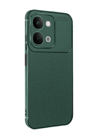 Vivo Y31d Auto Focus Karbon Kapak - Yeşil Standart