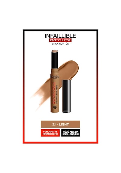 L'oréal Paris Infaillible Face Sculpter Stick Kontür - Light 30188396-10994