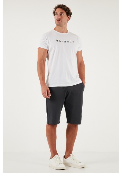 Buratti Pamuklu Regular Fit Normal Bel Belden Bağlamalı Erkek Short 5908021 Antrasit