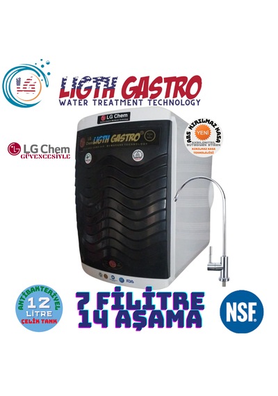Light Gastro Gold 12 Lt 7 Filtre 14 Aşama Su Arıtma Cihazı