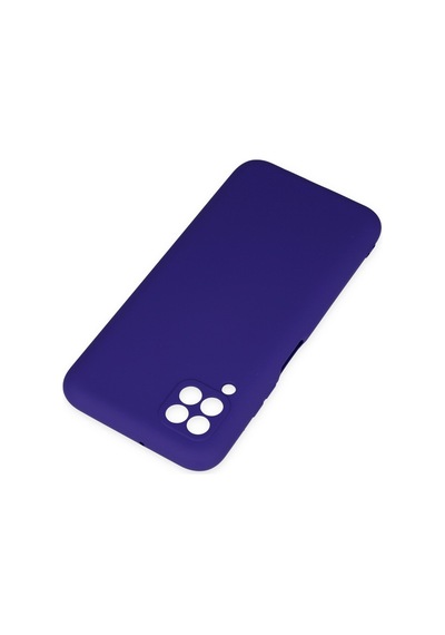 Huawei P40 Lite Uyumlu İçi Kadife Lansman Tasarım Silikon Telefon Kılıfı Mor