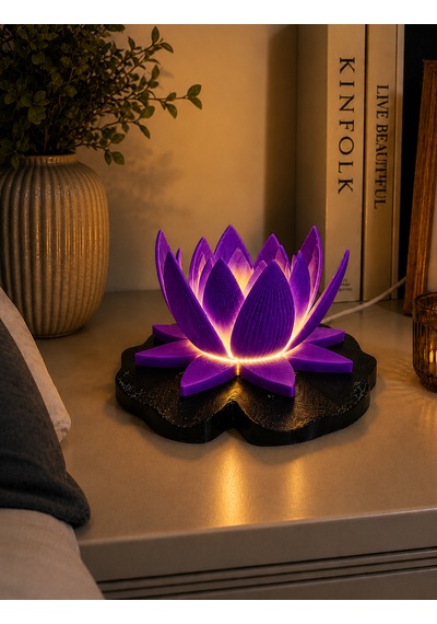Lotus Gece Lambası Mor