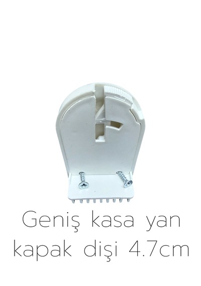 Zebra & Stor Perde Yan Kapak Dişi 4.7cm Geniş Beyaz