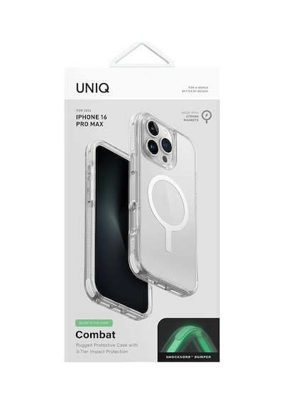 Apple Uyumlu iPhone 16 Pro Max Kılıf Combat Serisi Üç Katmanlı Magsafe Özellikli Magclick Koruyucu Kılıf Clear Apple Uyumlu iPhone 16 Pro Max Kılıf Combat Serisi Üç Katmanlı Magsafe Özellikli Magclick Koruyucu Kılıf Clear