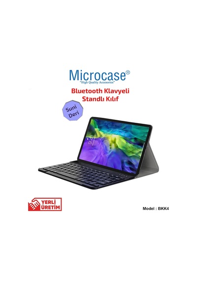 Microcase Apple Uyumlu iPad  Pro 11 2020 Bluetooth Klavyeli Standlı Kılıf Bkk4