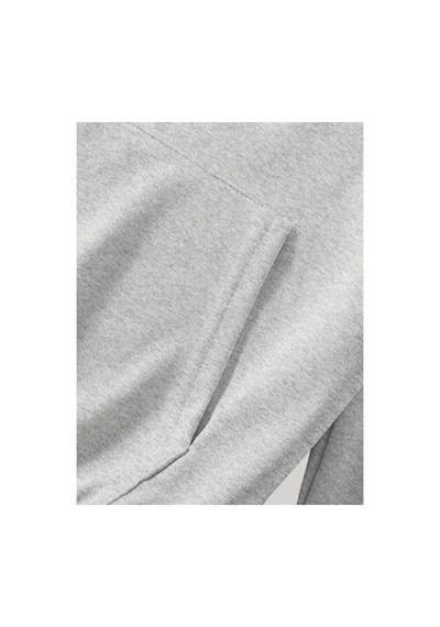 Medinenur Renkli Bisiklet Baskılı Kapüşonlu Sweatshirt Gri