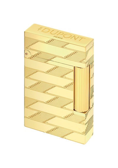 S.t. Dupont Line 2 Cling 1872 Monogram Gold Puro Çakmağı 16178 - Tr7970