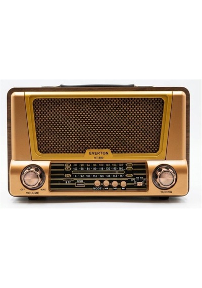 Everton Rt-580 Bluetooth Fm-usb-tf-aux Şarjlı Nostaljik Radyo