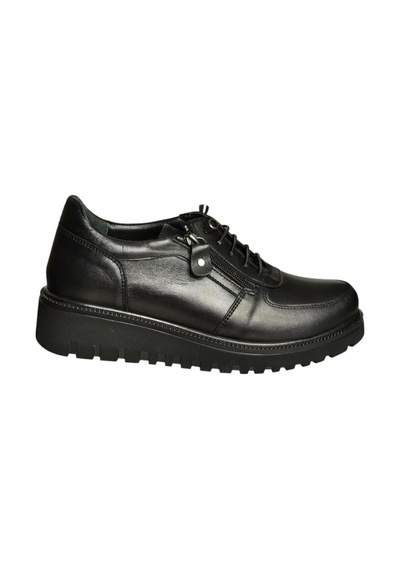 Fox Shoes U555040403 Siyah Hakiki Deri Günlük Kadın Ayakkabı Siyah-hakiki Deri