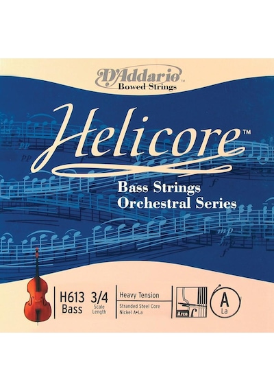 Daddarıo H613 Kontrabas Tek Tel, Helıcore, A-la, Scale 3/4, Doub