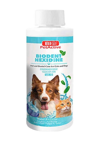 Bio Petactive Biodent Hexidine Kedi Köpekler İçin Ağız ve Diş Bakım Solüsyonu 250 ML