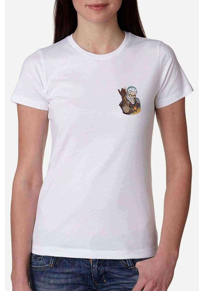 The Witcher Geralt Salt Bae Kadın Beyaz Tshirt