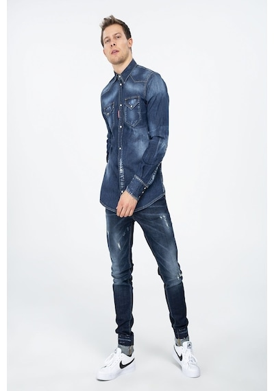 Yeni Dsquared2 Erkek Gömlek (469454686) Mavi