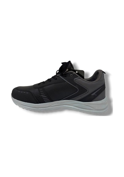 Magg Point 5310-26 Deri Trend Erkek Sneaker Siyah Gümüş 45-47 Siyah