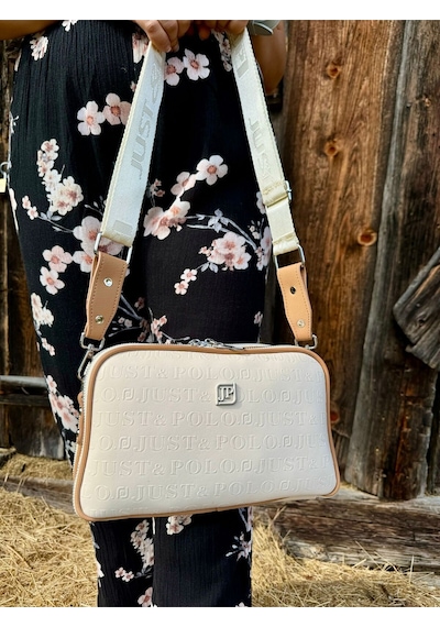 Just Polo Kadın Omuz Çantası 440113mh Krem Camel 40010123