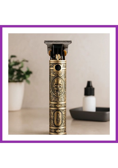 Bezos Komple Metal Saç Sakal Traş Makinesi Usb Şarjlı T-bıçak Bty