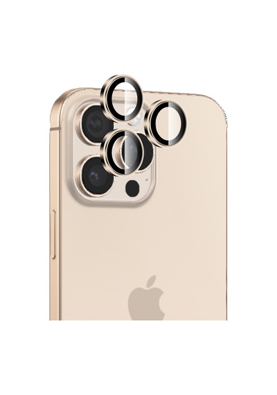 Bix Apple Uyumlu   iPhone 16 Pro / 16 Pro Max Lens Koruyucu Kamera Lensi 9h Gerçek Cam Crystal Ar+af Desert Titanyum