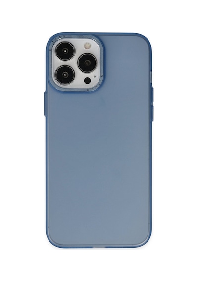 Apple iPhone Uyumlu 13 Pro Max Kılıf Modos Metal Kapak - Lacivert Bz8683140467609