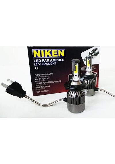 Niken H4 Led Xenon Far Ampul Yeni Nesil Evo Serisi Uzun Kısa