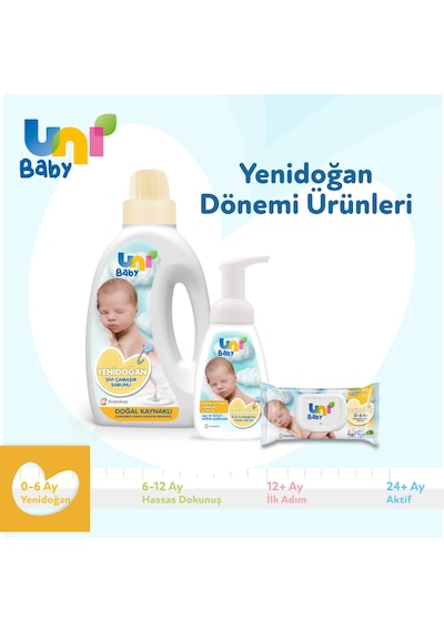 Uni Baby Parfümsüz Hipoalerjenik Yenidoğan Sıvı Çamaşır Sabunu 2 x 1500 ML