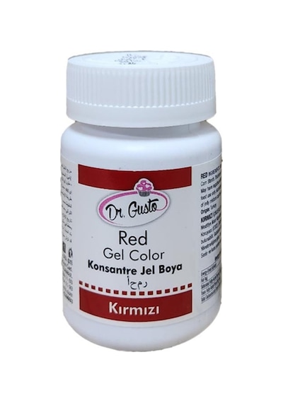 Dr. Gusto Konsantre Jel Gıda Boyası Kırmızı 100 G