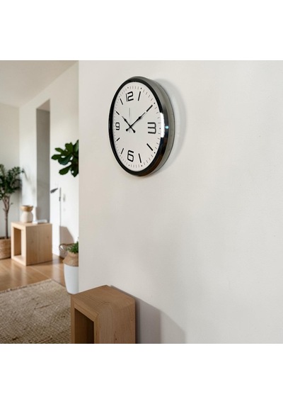 Krom 52 Cm Metal Modern Tasarım Duvar Saati çok Renkli
