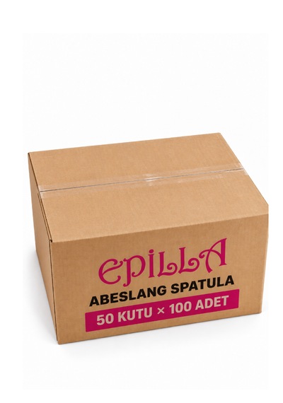 Epilla Abeslang 1 Koli 5000 Adet Ahşap Spatula, 100'lü Kutu X 50