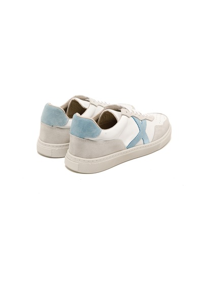 Sneaker Günlük Kadın Rc-25y-006-m44 John May Beyaz Cilt-a.mavi Süet Beyaz Cilt-a.mavi Süet Beyaz - Açık Mavi