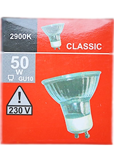 Liğtex 50W 230V 3000K GU10 Halojen Çanak Ampul