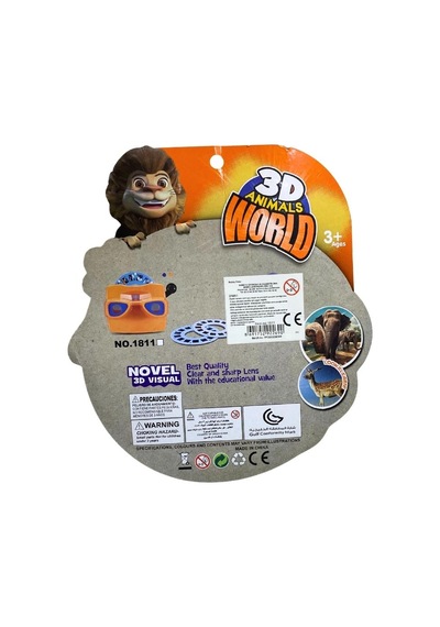 3d Görsel İçerikli Oyuncak Dürbün Hayvan Figürlü Görüntü Değiştirme Ve Keşif Oyuncağı 3+ Yaş