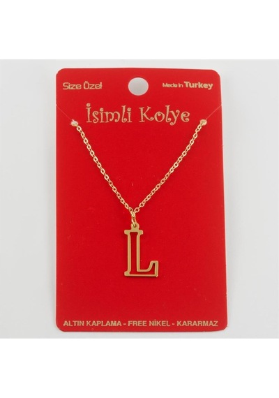 Depomıx Prinç Harfli Kolye-l altın