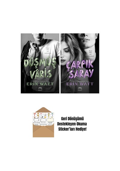 Lekeli Taç Royal Serisi 4. Kitap + Çarpık Saray Royal Serisi 3. Kitap