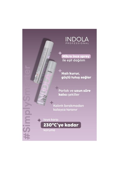 Indola Strong Lacquer Saç Spreyi 500 Ml