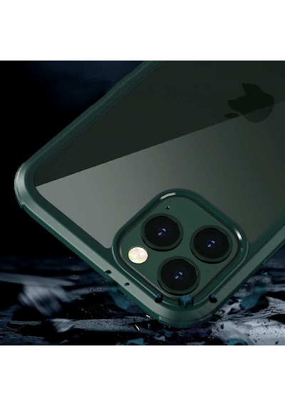 Apple Uyumlu iPhone 12 Kılıf Ön Arka Tam Kapatan Premium 360 Tam Koruma Lüx Kapak Siyah