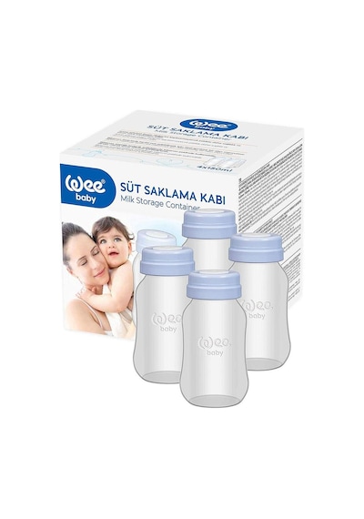 Wee Baby Süt Saklama Kabı 4 x 150 ML