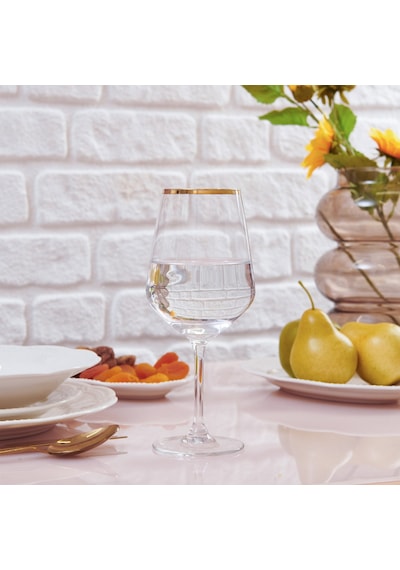 Raklee Avantgarde Gold 6'lı Ayaklı Bardak - 490 Ml Renkli