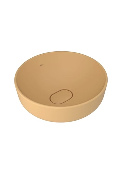 Kale Zero 2.0 40 Cm Mat Sarı Yuvarlak Çanak Lavabo