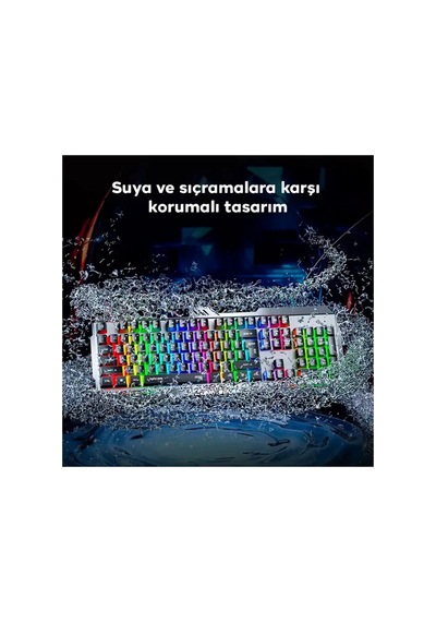 Inphic K2 Usb Kablolu Oyun Klavyesi 104-key Sessiz Oyun Klavyesi Bilgisayar Laptop İ - Karbul9477-1