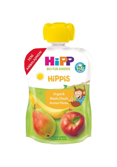 Hipp Organik Püre 100g Muz&elma&armut 6'li Avantaj Paketi - 6 Adet Tarı 100 G