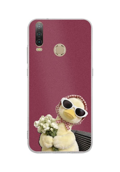 General Mobile Gm 10 Uyumlu Çiçekli Ördek Baskılı Silikon Kılıf