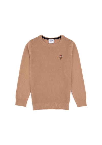 U.s. Polo Assn. Erkek Çocuk Camel Melanj Kazak /triko 50307838-vr122 Camel Melanj