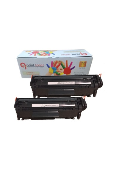 Hp Çipli Q2612a 12a 2'li Ekonomik Paket Garantili Uyumlu Toner 1010/1012/1015/1018/1020 Uyumlu Toner