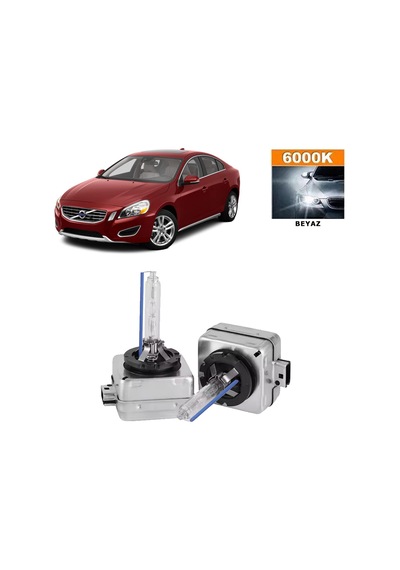 Volvo S60 2010-2018 D3s / D3r 6000k Beyaz Hıd Xenon Ampul 2 Adet