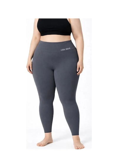Defymoda Yüksek Bel Toparlayıcı Likralı Dalgıç Spor Tayt Esnek Battal Büyük Beden - Füme Füme Defymoda Yüksek Bel Toparlayıcı Likralı Dalgıç Spor Tayt Esnek Battal Büyük Beden - Füme Füme
