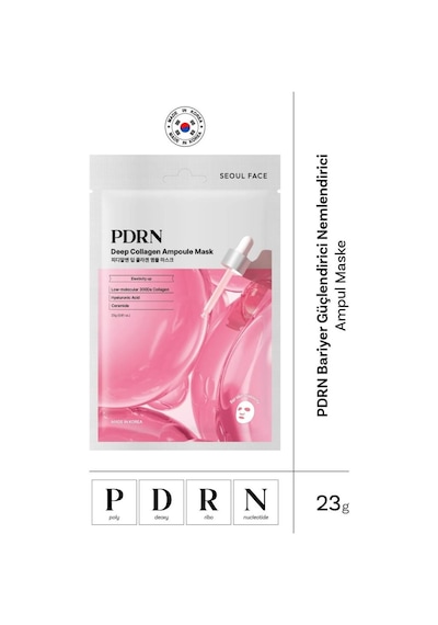 Dermal Seoulface Somon Dna Pdrn Bariyer Güçlendirici Nemlendirici Ampul Maske Kore Maskesi 23 Gr. 10 Adet