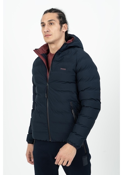 Maraton Sportswear Regular Erkek Kapşonlu Uzun Kol Basic Lacivert Mont 21501-lacivert Lacivert