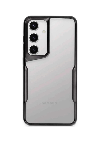 Samsung Galaxy Uyumlu S25 Kılıf Boyi Silikon Kapak - Siyah İtdark41823