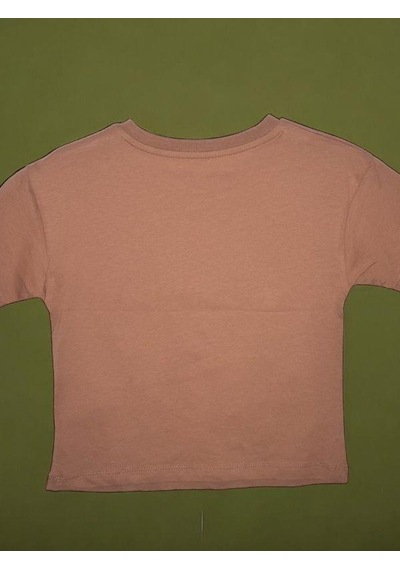Çikoby Erkek Bebek School Yazılı Pamuklu T-shirt-15709 Kahverengi